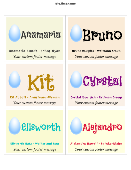 disenyo ng nametag name badge Maligayang Pagdiriwang ng Easter