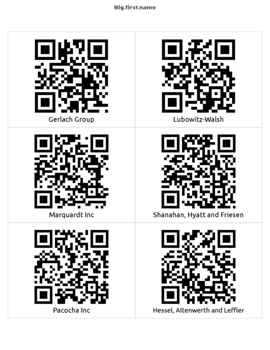 disenyo ng nametag name badge QR-Code na Label