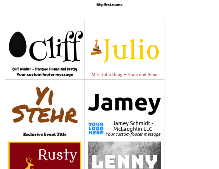 pahalang na template ng nametag name badge para sa kahalintulad sa Avery 5384, Avery 5392, Avery 74459, Avery 74536, Avery 74540, Avery 74541 portrait badges Compatible Template