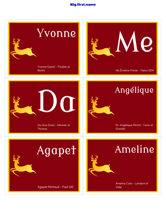 design de badge nominatif Badge de Noël Deluxe