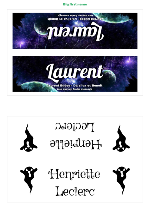 modèle de badge nominatif pour Chevalets de table sigel DP049 Compatible Template