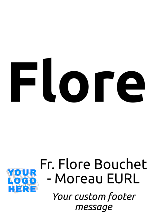 modèle de badge nominatif pour Format A5 Compatible Template