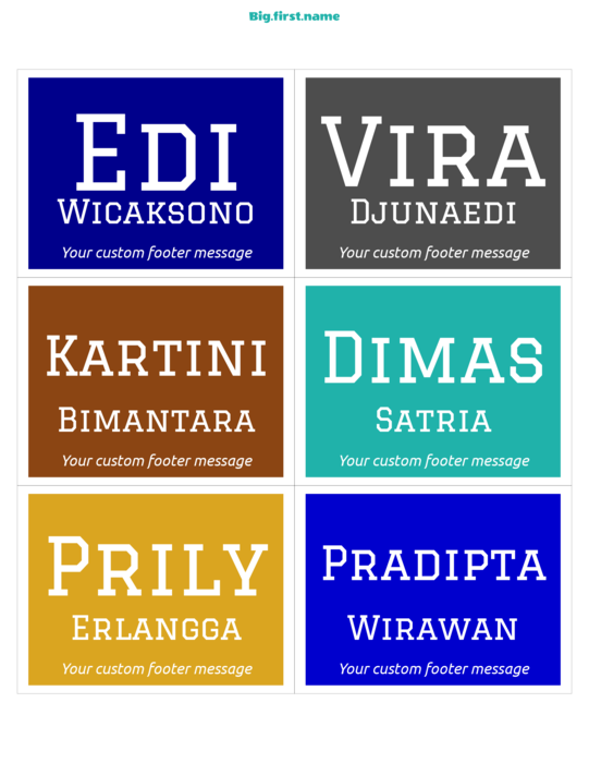 desain nametag name badge Reuni Kampus