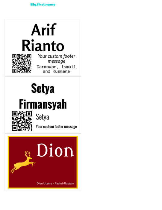 template nametag name badge untuk Insert Name Badge Very 74520 Compatible Template