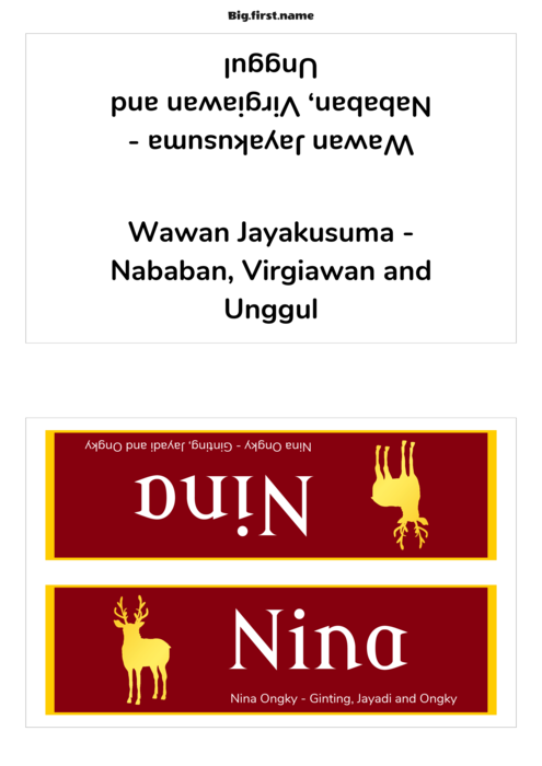 template nametag name badge untuk Kartu Tenda Sigel DP049 Compatible Template