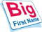 Big.first.name Name Badge Logo