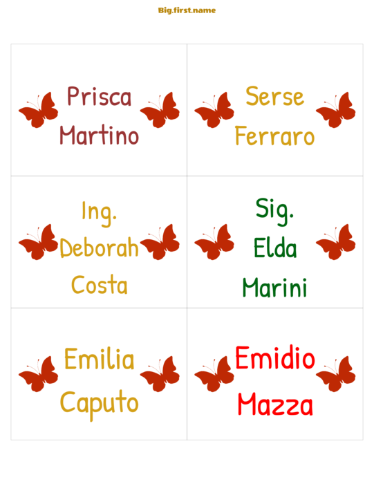design di badge nominativo Festa di Natale