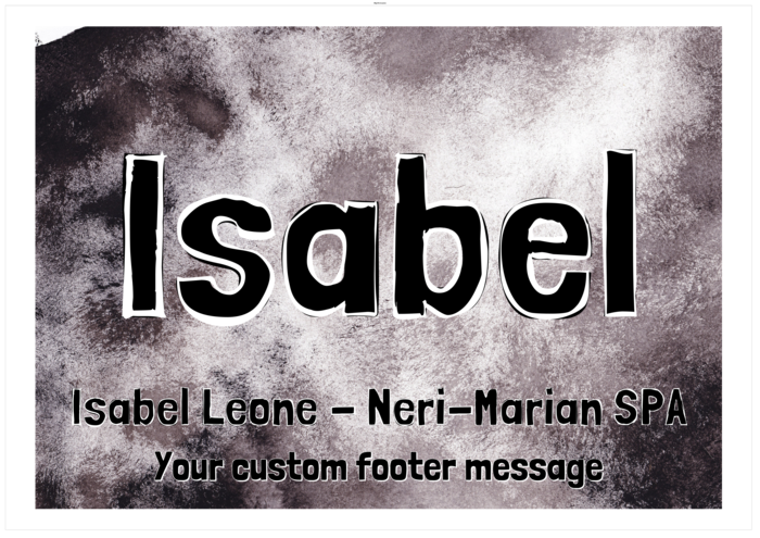 modello di badge nominativo orizzontale per Formato poster A2 Compatible Template