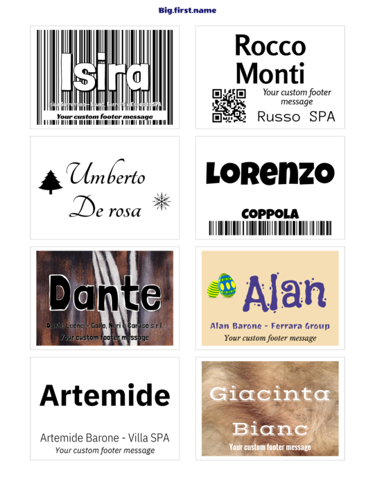 modello di badge nominativo per Etichette adesive per badge nominativi Post-it 2800-M 2800-N 2800-O Compatible Template