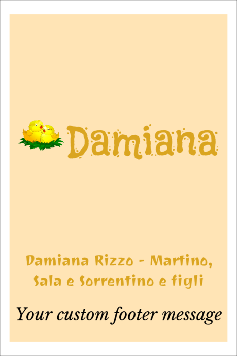 modello di badge nominativo per 2x3 pollici per stampanti a rotolo 2"x3" Compatible Template