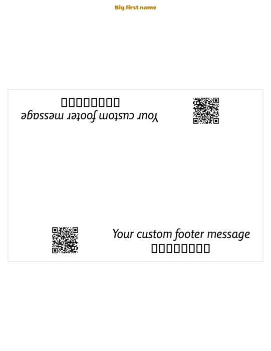 LETTER 三つ折り Compatible Template用ネームタグ・ネームバッジテンプレート