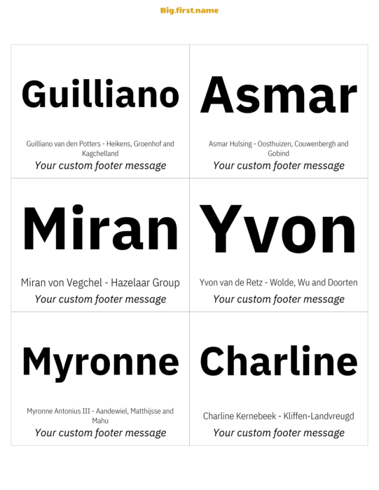 naambadge naamsticker ontwerp Origineel Zwart