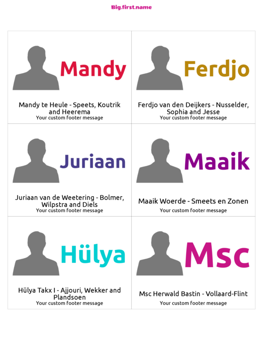 naambadge naamsticker ontwerp Grote Foto