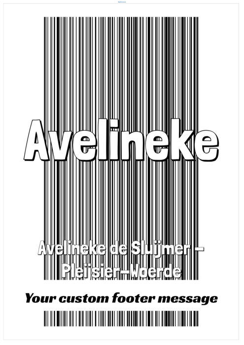 naambadge naamsticker sjabloon voor A3 posterformaat Compatible Template