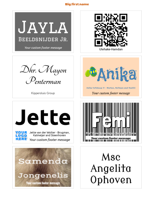 naambadge naamsticker sjabloon voor Post-it Naambadge Zelfklevende Etiketten 2800-M 2800-N 2800-O Compatible Template