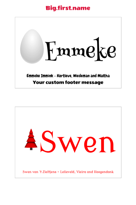 naambadge naamsticker sjabloon voor Post-it Naambadge Zelfklevende Etiketten 6200-NS 6200-OS Compatible Template