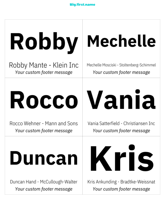 navneskilt-design Original Svart