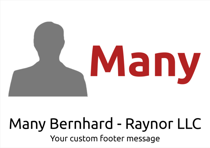 liggende navneskilt-mal for A5-størrelse Compatible Template