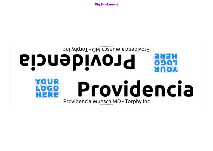 navneskilt-mal for A4 Trippelbrettet Vanlig Papir Compatible Template