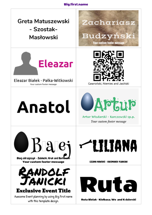 szablon identyfikatora dla Wkładki do identyfikatorów sigel LP898 sigel ZB211 Compatible Template