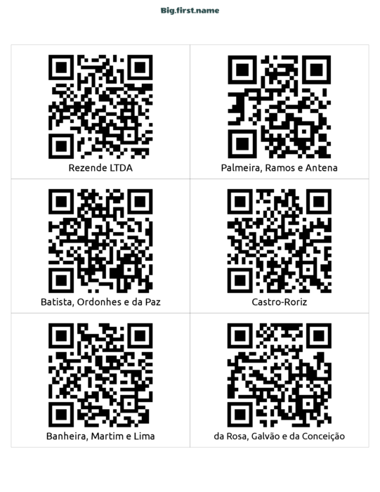 design de crachá Etiqueta com QR Code