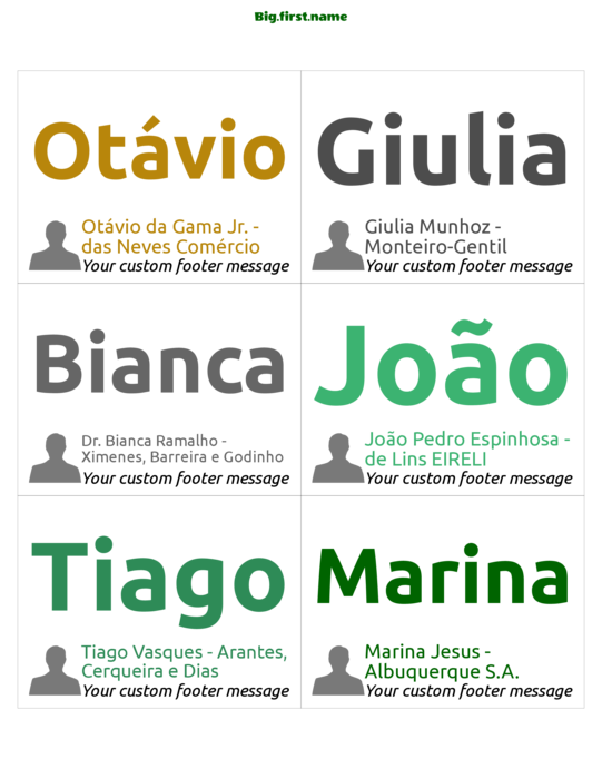 design de crachá Cores Vibrantes com Avatar