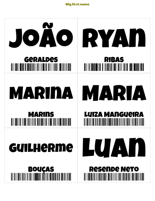 design de crachá Crachá com Código de Barras Code 128