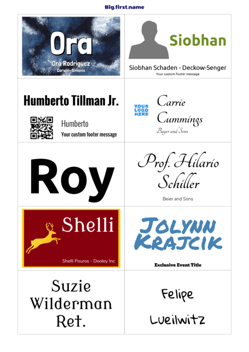 modelo de crachá com nome para Recargas para Crachás Sigel LP898 Sigel ZB211 Compatible Template