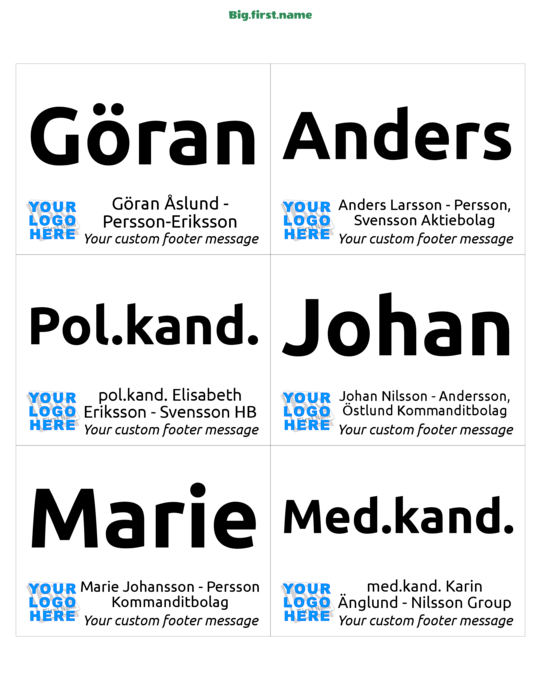 namnbricksdesign Liten Logotyp