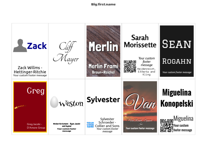 nametag name badge landscape template for Name badge template compatible with Avery 74558 stock