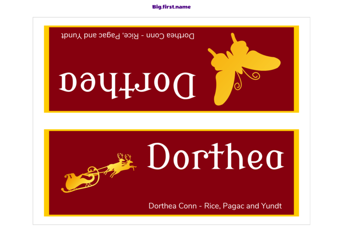 nametag name badge template for Tent card template compatible with Sigel DP050 stock