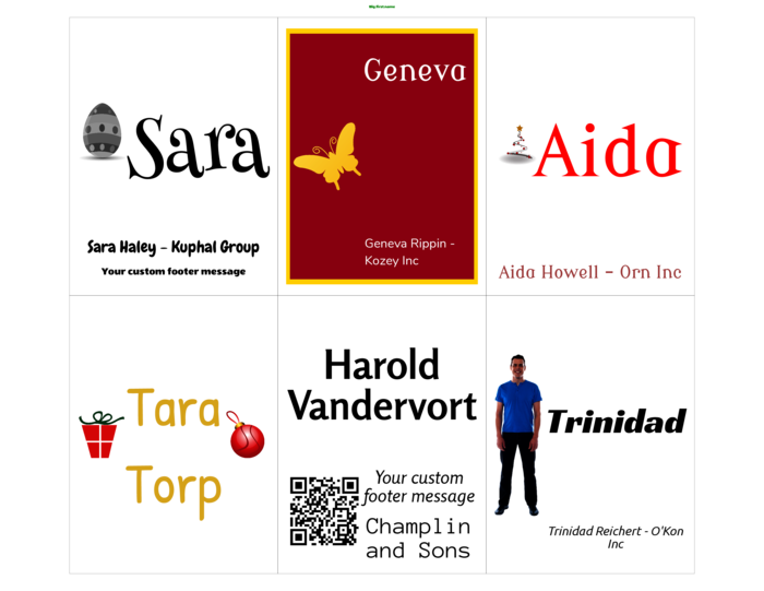 nametag name badge landscape template for Name badge template compatible with pc/nametag N6LPPWB stock