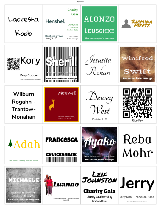 nametag name badge template for Label template compatible with OnlineLabels OL330 sheets