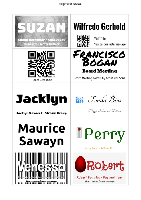 nametag name badge template for Label template compatible with A-one 72210 sheets